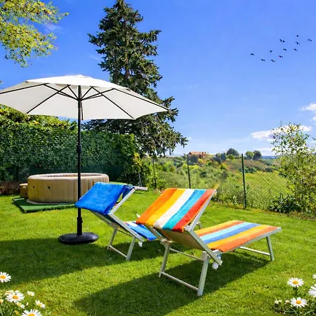 Apartamento Casale Il Petruccaio - Jacuzzi E Vista Panoramica Sulle Colline Toscane Orceto