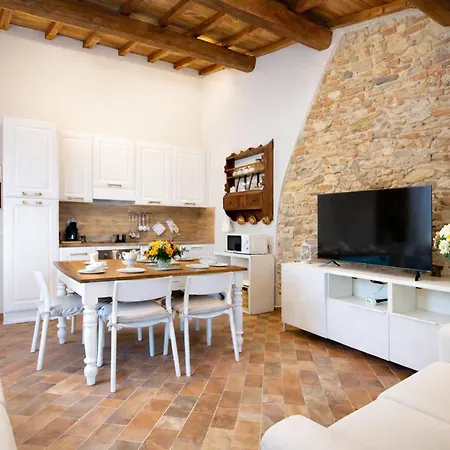 Casale Il Petruccaio - Jacuzzi E Vista Panoramica Sulle Colline Toscane Apartamento