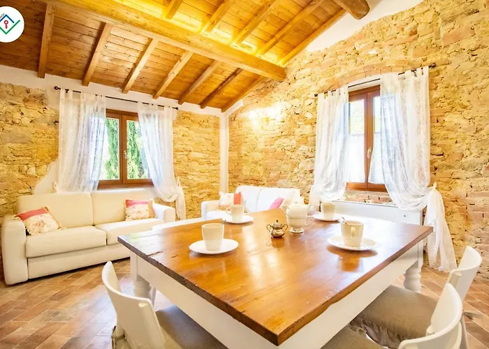 Casale Il Petruccaio - Jacuzzi E Vista Panoramica Sulle Colline Toscane