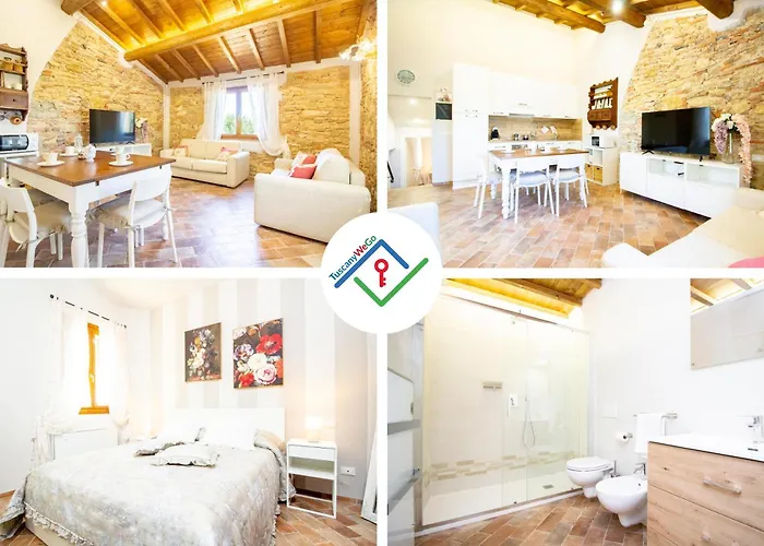 Apartman Casale Il Petruccaio - Jacuzzi E Vista Panoramica Sulle Colline Toscane Orceto